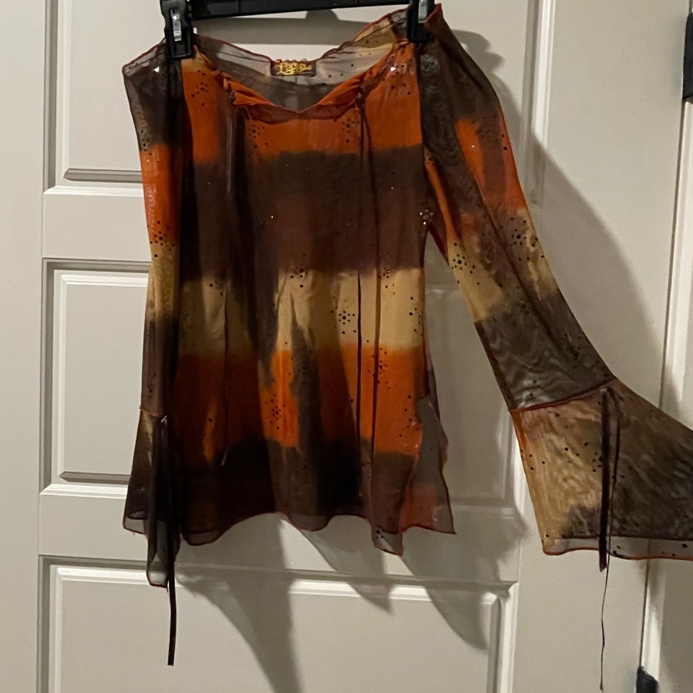 Fairy Off the Shoulder Sheer Blouse